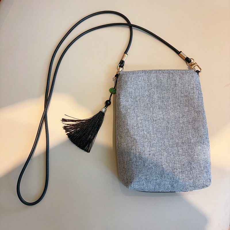 중국 국가 실크 자수 수직 모델 크로스바디 백, 소형  - Embroidery Bag 리뷰 및 가격