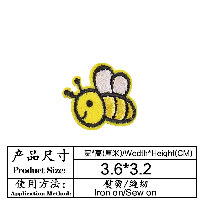 100개/묶음 작은 자수 패치 투칸 애벌레 딱정벌레 벌 - Embroidery Lady Bug 리뷰 및 가격
