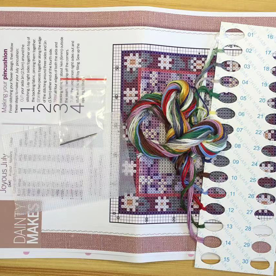 크로스 스티치 세트 중국어 크로스 스티치 키트 자수 바 - Embroidery Meaning 리뷰 및 가격